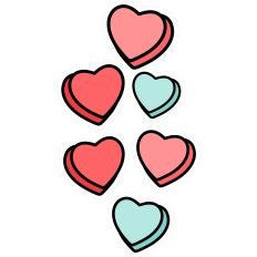Hearts Group Candy Hearts Blank Hey Sugar Happy Valentines Day