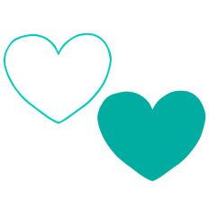Set of 2 Hearts