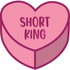 Short King Candy Heart