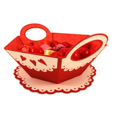 Hearts Hexagon Bowl Doily Base
