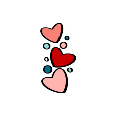 Hearts and Dots in a Bunch Printable