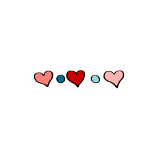 Hearts and Dots in a Line Printable for Valentine's Day