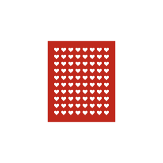 Hearts Galore Stencil by Toni Imlay