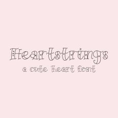 Heartstrings - A Cute Heart Font
