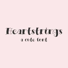 Heartstrings - A Cute Serif Font