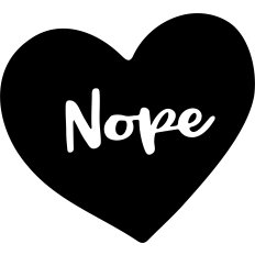 Nope Conversation Heart