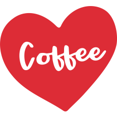 Coffee Conversation Heart