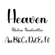 Heaven Font