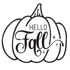 Hello Fall Pumpkin