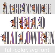 Hello Halloween Color Font