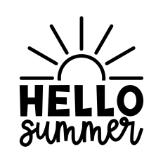 Hello Summer SVG | Summertime SVG | Sun SVG