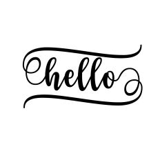 Hello  svg cutting file