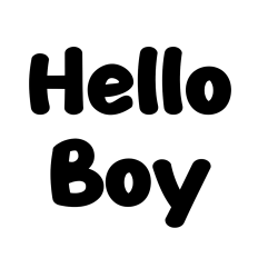 Hello Boy Font