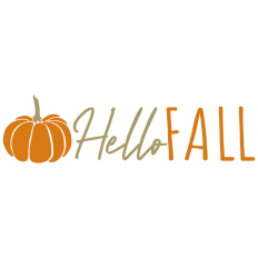 Hello Fall Pumpkin Art