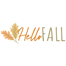 Hello Fall With Leaves