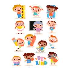 Hello School Supplies Stickers