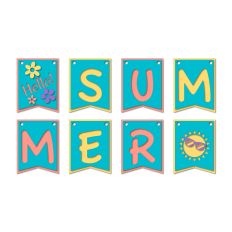 Hello Summer Layered Banner SVG