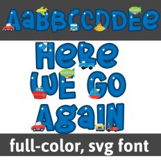Here We Go Again Color Font