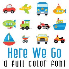 Here We Go Full Color Font