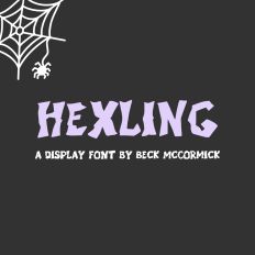 Hexling - A Scary Display Font