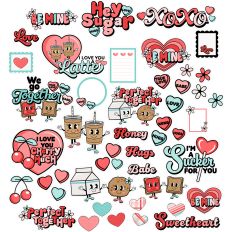 Hey Sugar - Happy Valentines Day Whole Collection Print and Cut