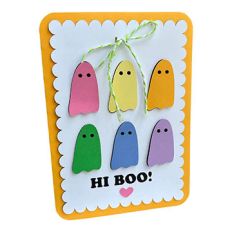Hi Boo - Halloween 5 x 7 Card