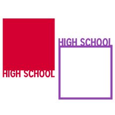 High School Background and Frame