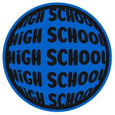 High School Layered Monogram