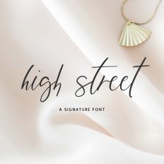 High Street Signature Font