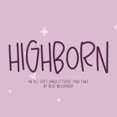 Highborn Sans Font