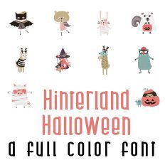 Hinterland Halloween Full Color Font