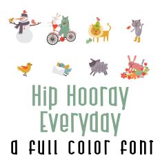 Hip Hooray Everyday Full Color Font
