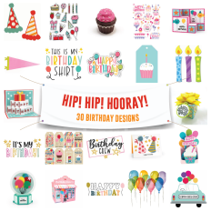 Hip Hip Hooray! 30 Birthday Designs
