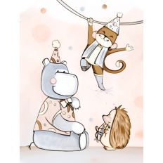 Hippo Birthday Card Cover 