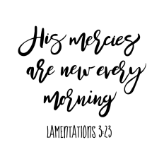 "His Mercies" Word Art