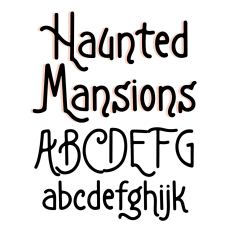 BFC Haunted Mansions Spooky Halloween Handwriting Font