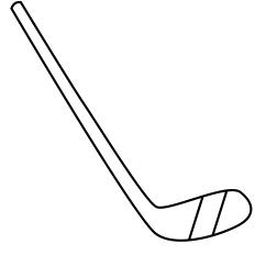 Hockey Stick Outline