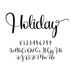 Holiday Font