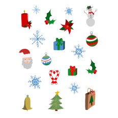 Holiday Sticker Sheet - Christmas