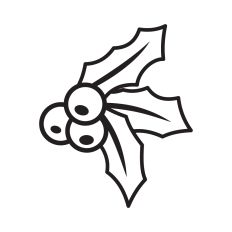 Holly outline