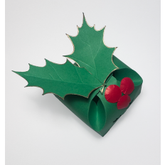 Christmas Holly Petal Box