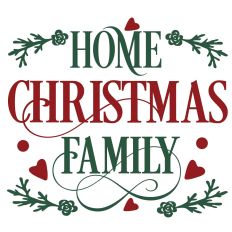 Christmas Sign - Home Christmas Family 