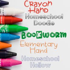 Homeschool Font Bundle