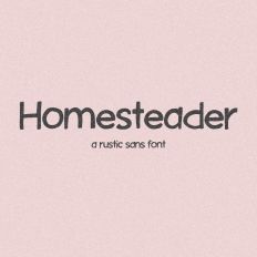 Homesteader Rustic Sans Font