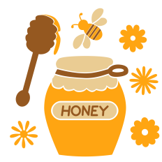 Honey Jar and Bee