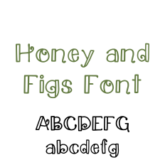 Honey and Figs Font, Cute Decorative Font
