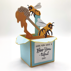 Honeybee Box Card | Sentiments for Birthday & Just-Because