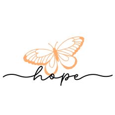 Hope Butterfly Word