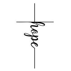 Hope Cross SVG Cut File