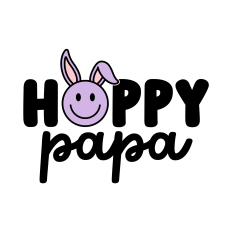 Hoppy Papa SVG | Easter Bunny SVG | Easter SVG | Easter Family Shirts